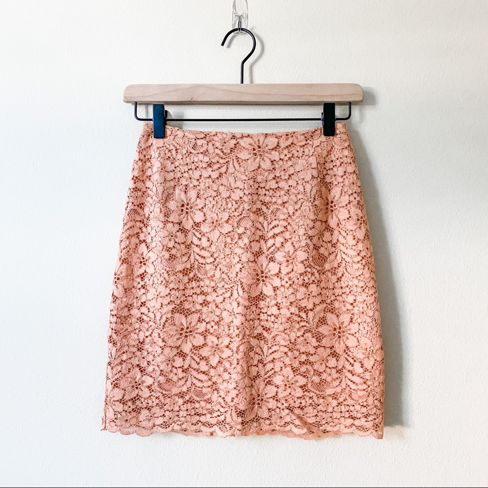 H&M | lace overlay skirt